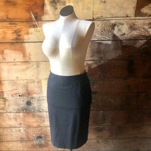 Hugo Boss Chic Classic Black Pencil Skirt Size 6